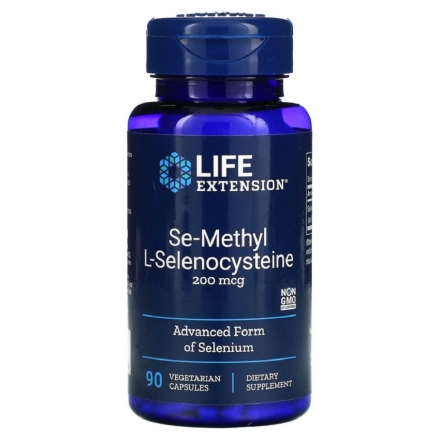 Специальные добавки Life Extension Se-Methyl L-Selenocysteine 200 mcg   (90 vcaps)