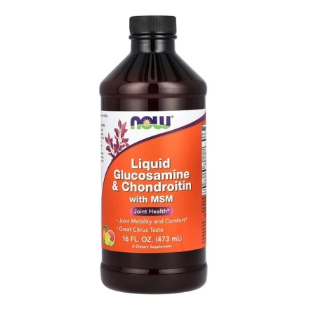 Glucosamine & Chondroitin with MSM Liquid, 473 мл.