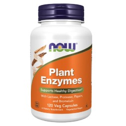 Препараты для пищеварения NOW Plant Enzymes   (120 vcaps)