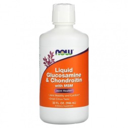 Глюкозамин Хондроитин NOW Glucosamine &amp; Chondroitin with MSM Liquid  (946 мл)