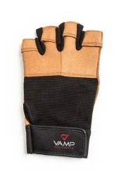 Мужские перчатки для фитнеса и тренировок VAMP RE530BR перчатки  (Черно-коричневый)