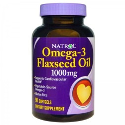 Льняное масло Natrol Flaxseed Oil 1000 мг  (90 капс)