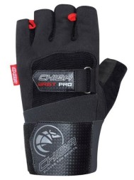 Мужские перчатки для фитнеса и тренировок CHIBA 40138 Wristguard Protect   (черные)
