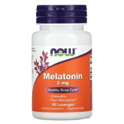 Мелатонин NOW Melatonin 3 мг  (90 lozengen)
