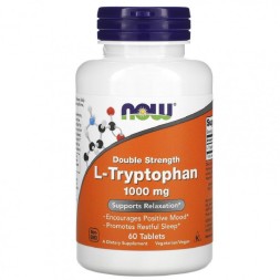 Триптофан NOW L-Tryptophan 1000 mg  (60 таб)