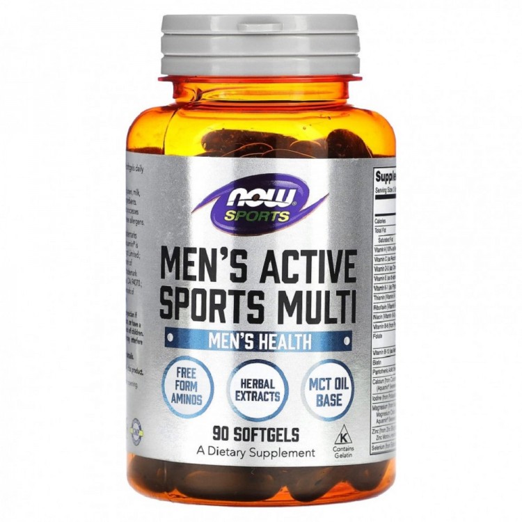 Men s Active Sports Multi NOW 90 softgels