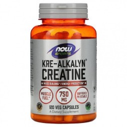 Креатин в капсулах и таблетках NOW NOW Kre-Alkalyn Creatine 120 vcaps  (120 vcaps)