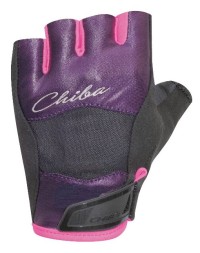 Женские перчатки для фитнеса CHIBA 40948 Lady Diamond   (Фиолетовые)