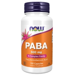 Комплекс витаминов NOW PABA 500 mg   (100 vcaps)