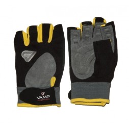 Мужские перчатки для фитнеса и тренировок VAMP RE 02 перчатки  (Черно-желтый)
