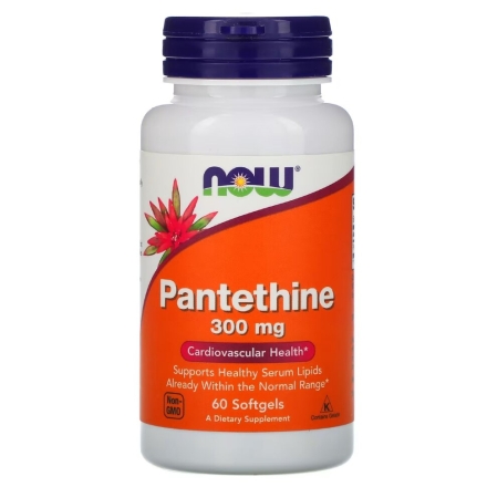 Комплекс витаминов и минералов NOW Pantethine 300 mg   (60 Softgels)
