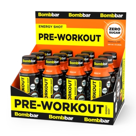 Предтренировочные комплексы BombBar Pre-Workout Energy Shot   (100 мл)