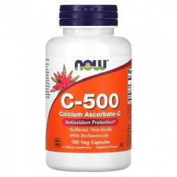 Отдельные витамины NOW C-500 Calcium Ascorbart-C  (100 капс)