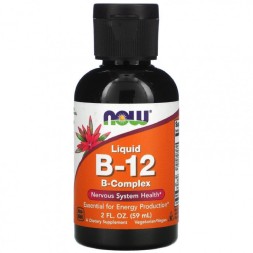 Витамин B12  NOW B-12 B-Complex Liquid   (59ml.)