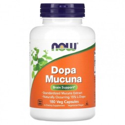 БАДы для мозга NOW Dopa Mucuna  (180 vcaps)