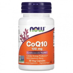 Коэнзим Q10  NOW CoQ10 100 мг  (30 капс)