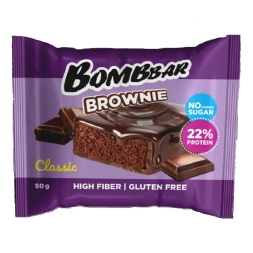 Десерты без сахара BombBar Brownie печенье глазированное 1x10  (50 гр.)