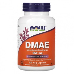 БАДы для мозга NOW DMAE 250 мг  (100 капс)
