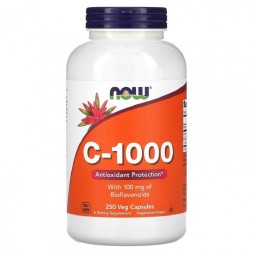 Витамин C NOW C-1000 with 100mg of Bioflavonoids   (250 vcaps)