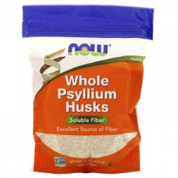 Препараты для пищеварения NOW Whole Psyllium Husks  (454 г)