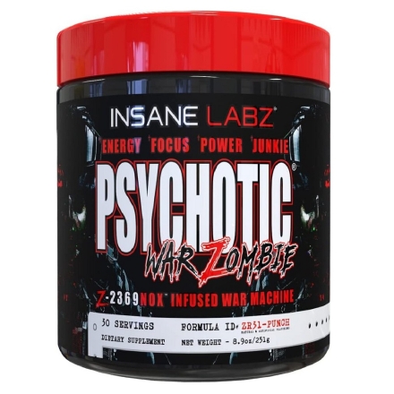 Предтренировочные комплексы Insane Labz Psychotic War Zombie   (251 гр)