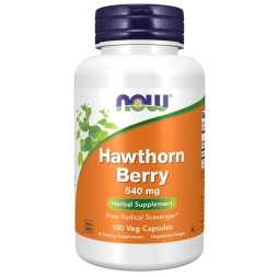 Специальные добавки NOW Hawthorn Berry 540 mg   (100 vcaps)