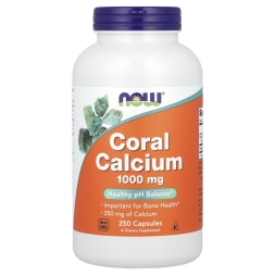 Кальций NOW Coral Calcium 1000 mg  (250 vcaps)