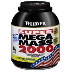 Высокобелковые гейнеры Weider Mega Mass 2000  (3000 г)