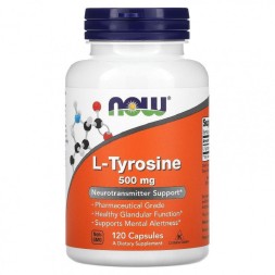 Отдельные аминокислоты NOW L-Tyrosine 500 мг  (120 капс)