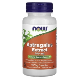 Адаптогены NOW Foods Astragalus Extract 500 mg   (90 vcaps)