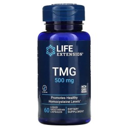 Препараты для сердца и сосудов Life Extension TMG 500 mg  (60 vcaps)