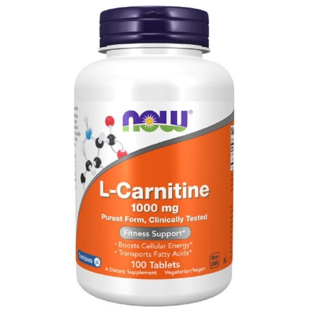 Л карнитин NOW L-Carnitine 1000 mg   (100 tabs)