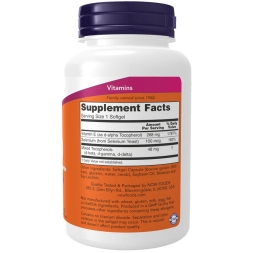 Витамин Е NOW E-400 Mixed Tocopherols + Selenium  (100 softgels)