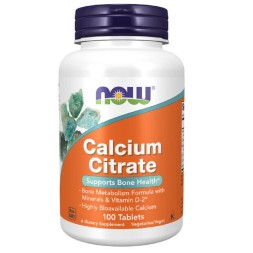 Кальций NOW Calcium Citrate  (100 таб)