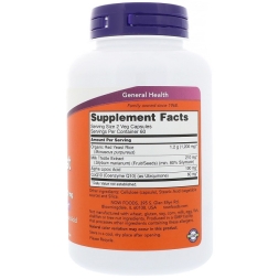 Специальные добавки NOW Red Yeast Rice 600 mg with CoQ10 30 mg   (120 vcaps)