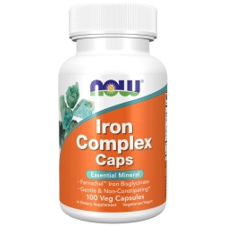Железо хелат NOW Iron Complex (Glycinate)  (100 vcaps)