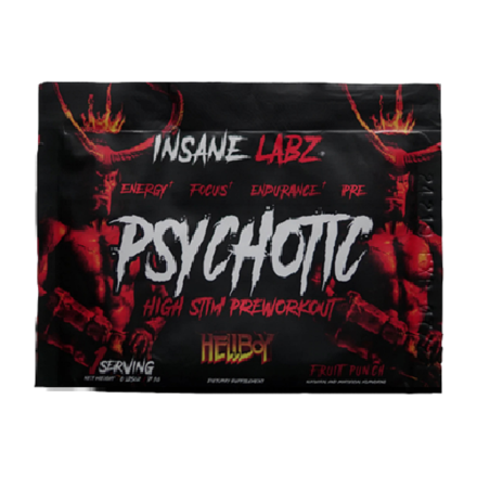 Пробники предтреников Insane Labz Psychotic HELLBOY   (7,1g.)
