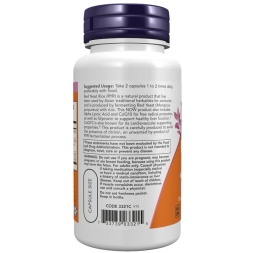 Специальные добавки NOW Red Yeast Rice 600 mg with CoQ10 30 mg   (60 caps.)