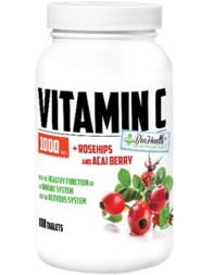 Витамин C BioHealth Vitamin C 1000 мг + Rosehips  (120 таб)