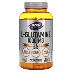 Аминокислоты в таблетках и капсулах NOW L-Glutamine 1000mg  (240 vcaps)