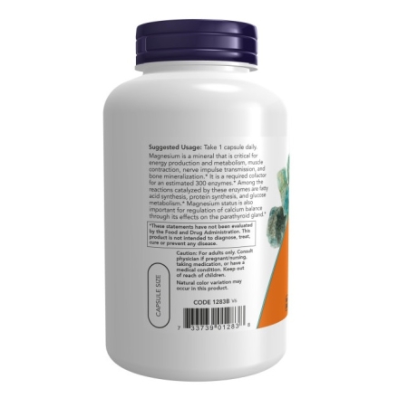 Магний NOW Foods NOW Magnesium 400mg  (180 vcaps)