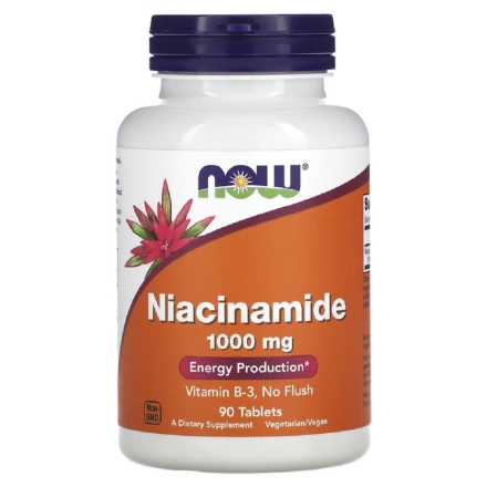 Комплексы витаминов и минералов NOW Niacinamide 1000 mg   (90 tabs)