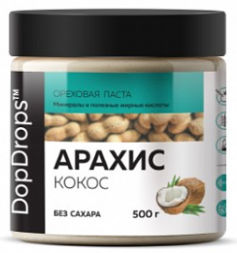 Арахисовая паста DopDrops Паста без сахара   (500г)