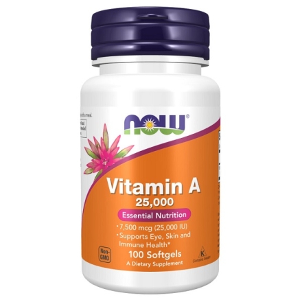 Витамин A NOW NOW Vitamin A 25,000 IU 100 softgels  (100 softgels)
