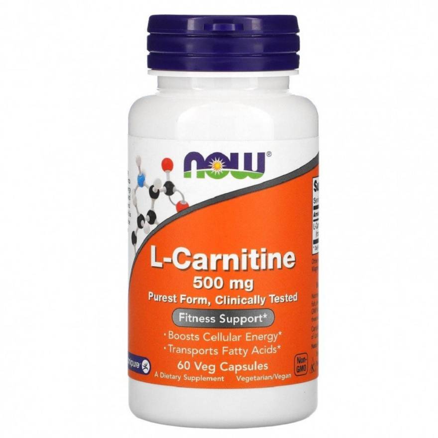 как правильно принимать l carnitine NOW L-Carnitine купить 500 мг 60 капс по доступной цене в интернет-магазине  в Москве и Краснодаре