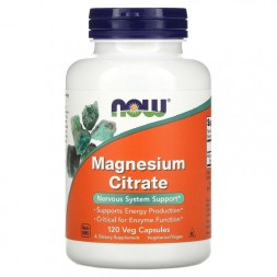 Магний NOW Magnesium Citrate   (120 vcaps)