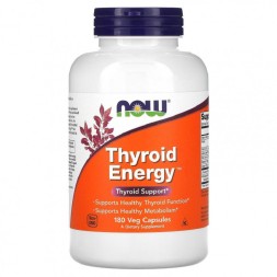 Препараты для щитовидной железы NOW Thyroid Energy   (180  vcaps)