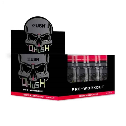 Предтренировочные комплексы USN Qhush Pre-Workout Shot   (60 мл)