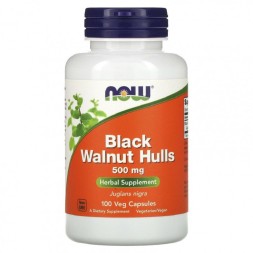 Антипаразитарный препарат NOW Black Walnut Hulls  (100 vcaps)
