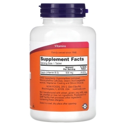 Комплекс витаминов и минералов NOW Niacin 500 mg   (250 tabs)